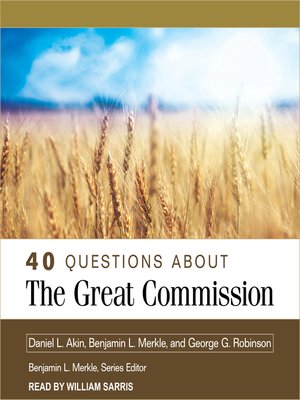cover image of 40 Questions About the Great Commission